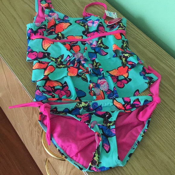 Justice Girls Two Piece Swimsuit ! - Picture 1 of 2